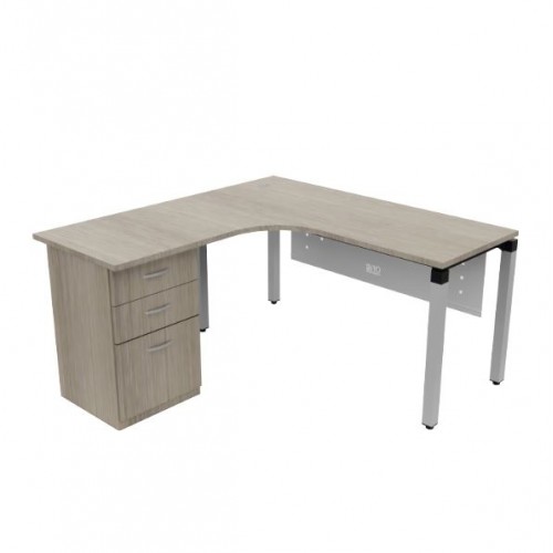 MITRA SERIES EXECUTIVE L-SHAPE TABLE (OF-MI-LS15FP | OF-MI-LS18FP)