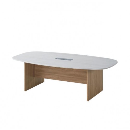MIZA SERIES BOAT SHAPED CONFERENCE TABLE c/w FLIPPER CASING only (OF-MZ-BSC2412)