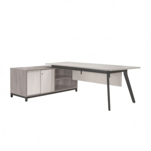 ZICO SERIES EXECUTIVE TABLE WITH SIDE CABINET (LEFT / RIGHT) (OF-ZICO-01L | OF-ZICO-01R)