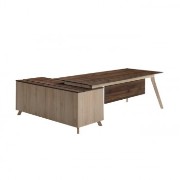 MORO SERIES EXECUTIVE TABLE WITH SIDE CABINET