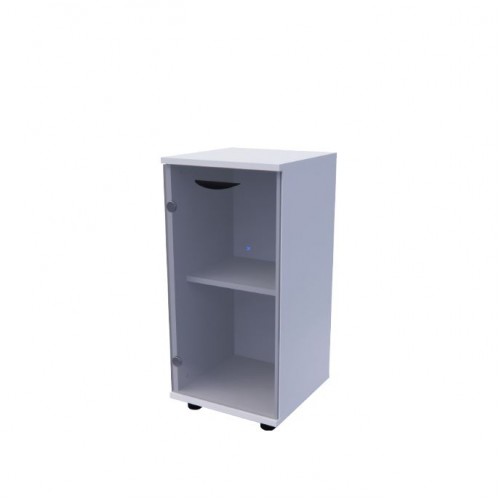 VERDA LOW SINGLE SWING GLASS DOOR CABINET
