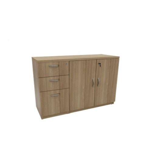 PREMIER SWING DOOR 2D1F PEDESTAL c/w FIXED CABINET