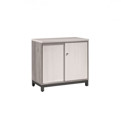 ZICO LOW SLIDING DOOR CABINET WITH METAL LEG BASE