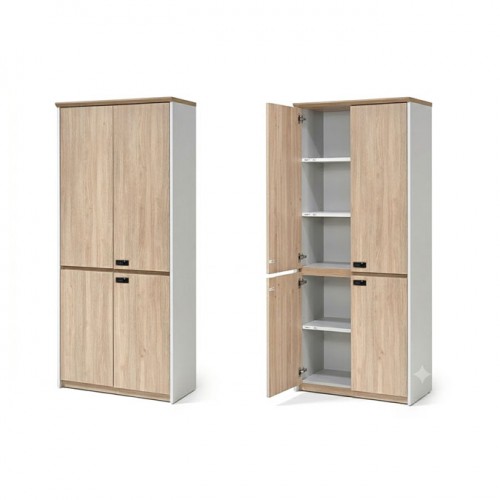 EDGE SERIES HIGH CABINET WITH WOODEN DOOR