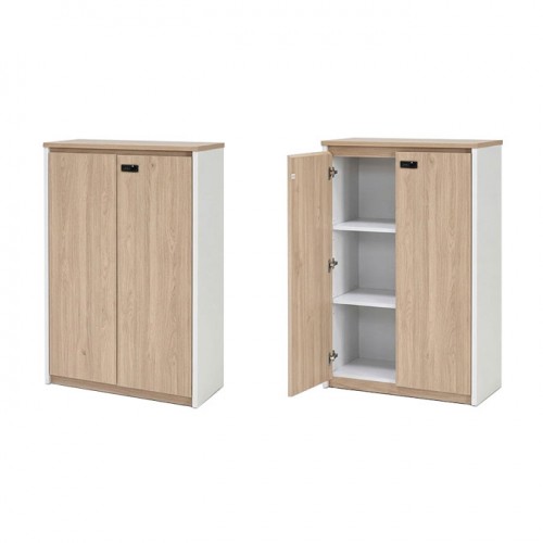 EDGE SERIES MEDIUM HEIGHT CABINET WITH WOODEN DOOR
