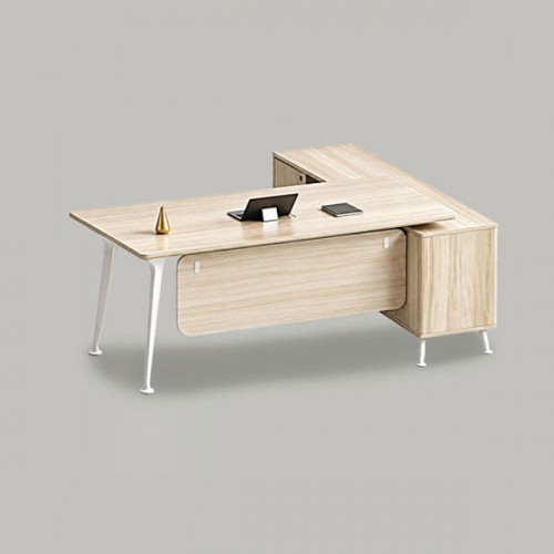 NEUTRAL SERIES DIRECTOR TABLE WITH SIDE CABINET