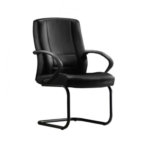 SILO PU LEATHER SERIES VISITOR CHAIR (OF-SL-VB-A3F3-P)