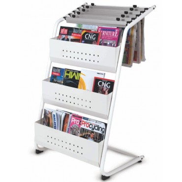 NEWSPAPER AND MAGAZINE RACK (NM535)