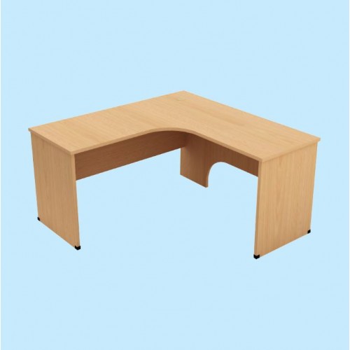 FO SERIES L-SHAPE TABLE C/W CHIPBOARD LEG [OF-FO-L1515 (L/R)| OF-FO-L1818 (L/R)]