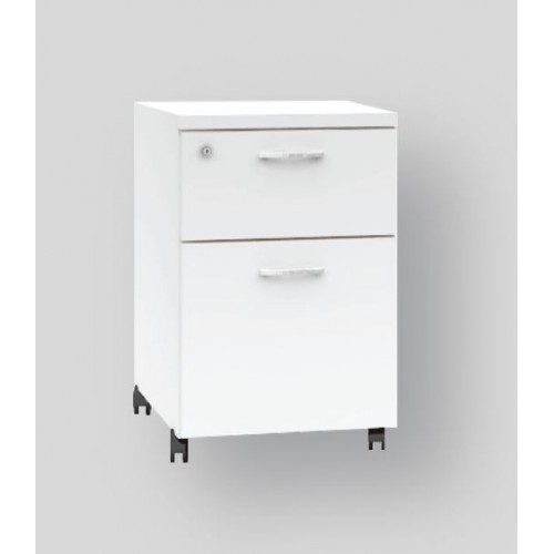 HAWK | NOVA | SNOW SERIES 2 DRAWERS MOBILE PEDESTAL [OF-NL-M2D]