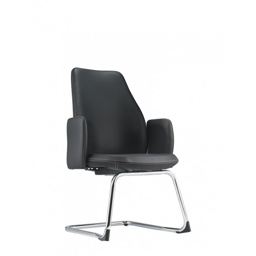 ENNA PU LEATHER VISITOR CHAIR (EV6413L-92CA77)