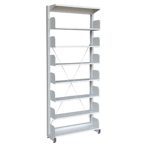 SINGLE SIDE WITHOUT SIDE PANEL 7 LEVEL LIBRARY RACKING (S317W)