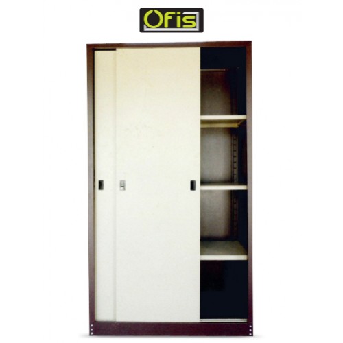 FULL HEIGHT SLIDING DOOR C/W 3 ADJUSTABLE SHELVES CUPBOARD (OF-S116)