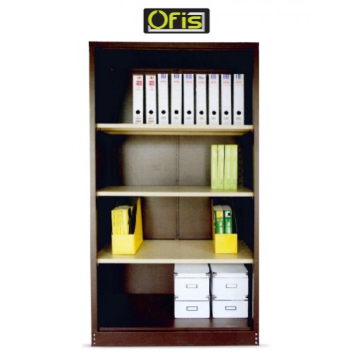FULL HEIGHT OPEN SHELF C/W 3 ADJUSTABLE SHELVES CUPBOARD (OF-S118W)