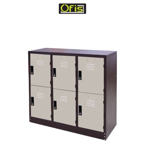 HALF HEIGHT 6 COMPARTMENTS LOCKER (OF-S128/AS)