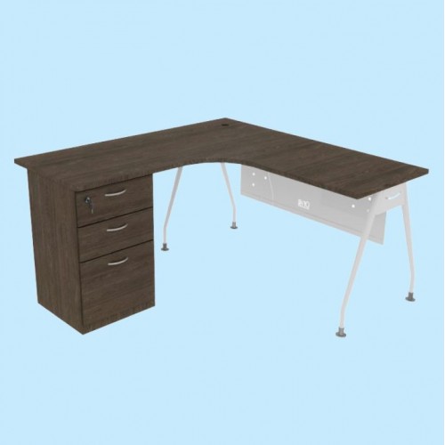 SMILE SERIES EXECUTIVE L-SHAPE TABLE (OF-SM-LS15FP | OF-SM-LS18FP)