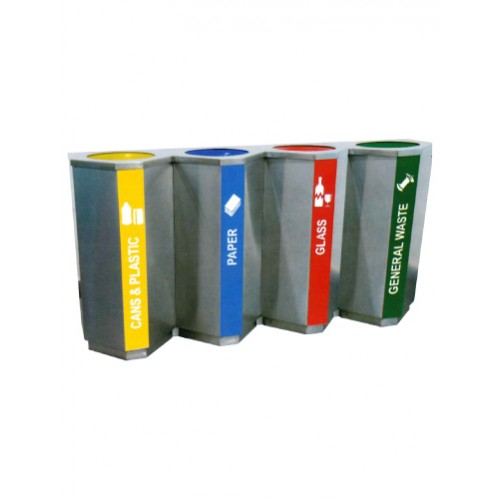 STAINLESS STEEL RECYCLE BIN (SUGO 1024/4)