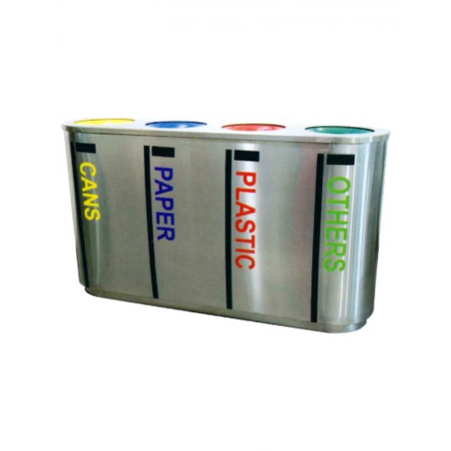 STAINLESS STEEL RECYCLE BIN (SUGO 1028/4)