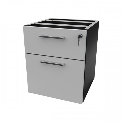 FS GREY 2 DRAWERS HANGING PEDESTAL