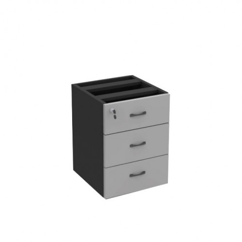 FS GREY 3 DRAWERS HANGING PEDESTAL