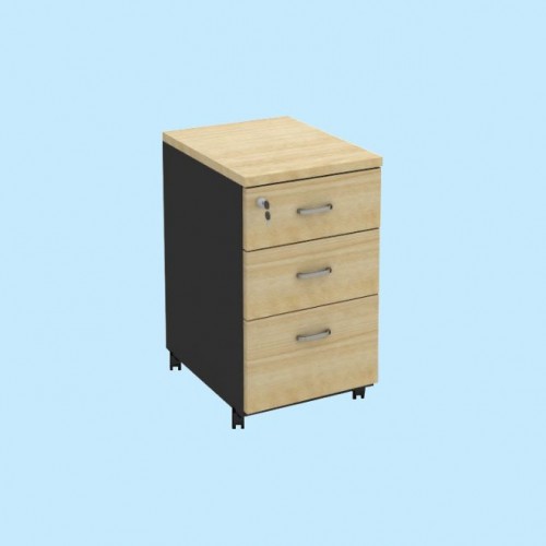 FS MAPLE SERIES 3 DRAWERS PEDESTAL [OF-FS-H3D (M)]