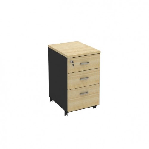FS MAPLE 3 DRAWERS MOBILE PEDESTAL