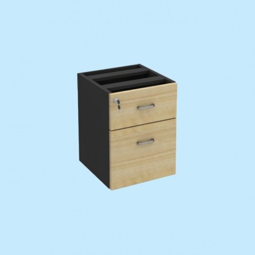 FS MAPLE SERIES 2 DRAWERS HANGING PEDESTAL [OF-FS-H2 (M)]