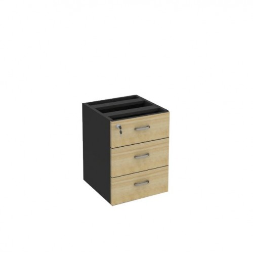 FS MAPLE 3 DRAWERS HANGING PEDESTAL