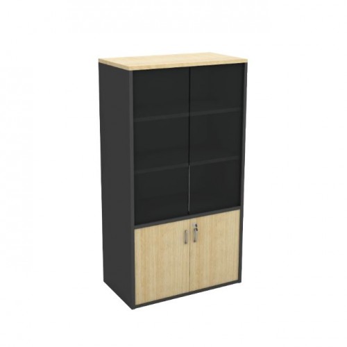 FS MAPLE BOOK SHELF CABINET