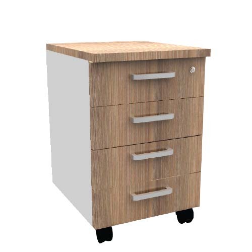 MAXX SERIES 4 DRAWERS MOBILE PEDESTAL (OF-MX-M4D)