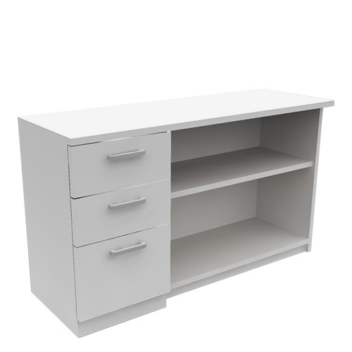 N SERIES DRAWERS + OPEN SHELF CABINET (OF-NL-12CE)
