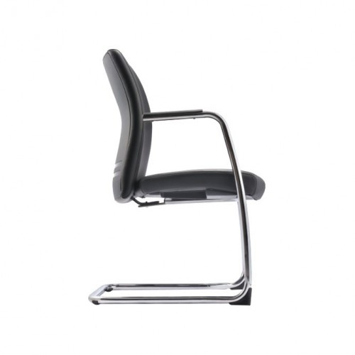 ELINI PU LEATHER SERIES VISITOR CHAIR C/W ARMREST (ER5513L-89CA)