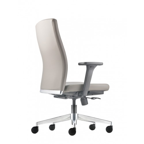 KLAUS SERIES PU LEATHER MEDIUM BACK CHAIR (KR5411L-10D90)