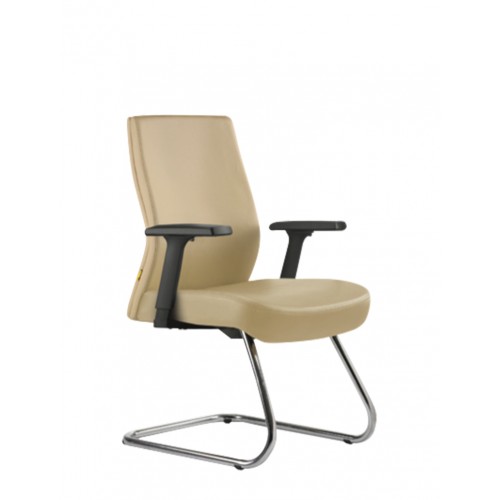 FOCUS PU LEATHER VISITOR CHAIR (OF-FOC-VB-A1F1-P)