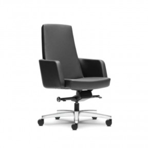SMARTY PU LEATHER SERIES MEDIUM BACK CHAIR (SM6511L-13A78)