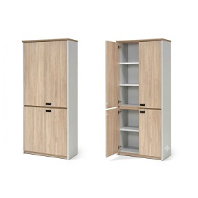 EDGE SERIES HIGH CABINET WITH WOODEN DOOR
