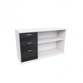 MILA PEDESTAL + OPEN SHELF CABINET