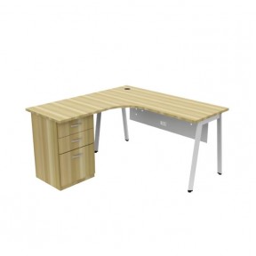 LETO SERIES EXECUTIVE L-SHAPE TABLE (OF-LT-LS15FP | OF-LT-LS18FP)