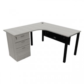 NOVA BLACK SERIES EXECUTIVE L-SHAPE TABLE (OF-NV-LS15FP | OF-NV-LS18FP)
