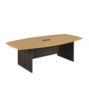 ZIVA SERIES BOAT SHAPED CONFERENCE TABLE c/w FLIPPER CASING only (OF-ZV-BSC2412)